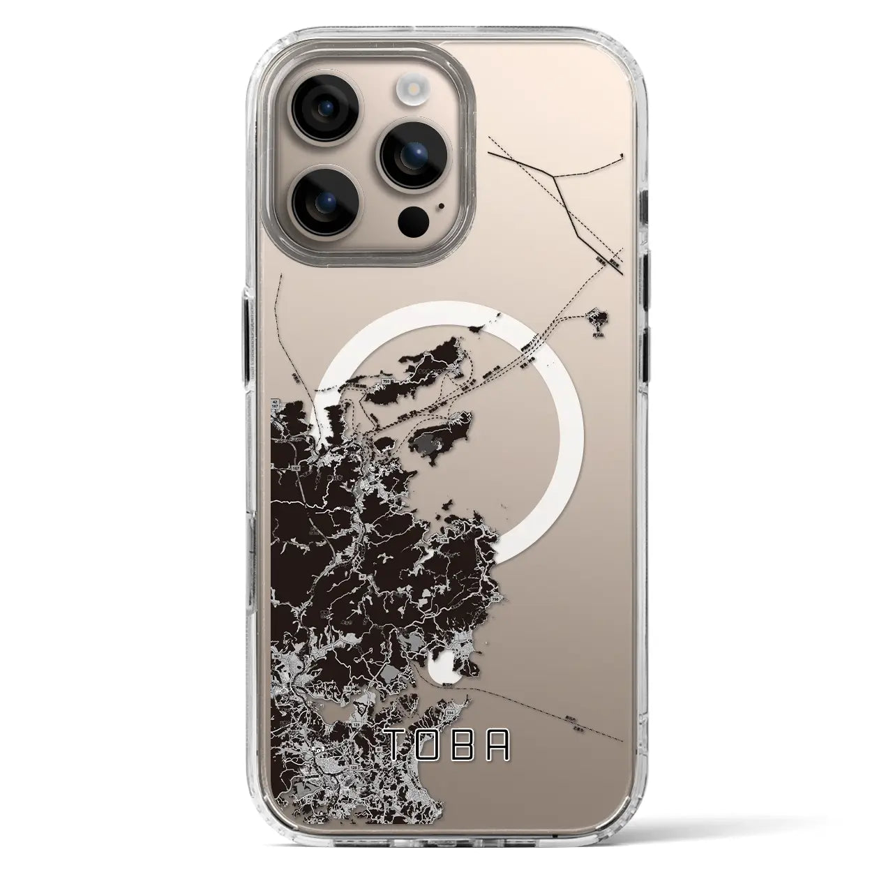 【鳥羽(三重県)】地図柄iPhoneケース(MagSafeタイプ)