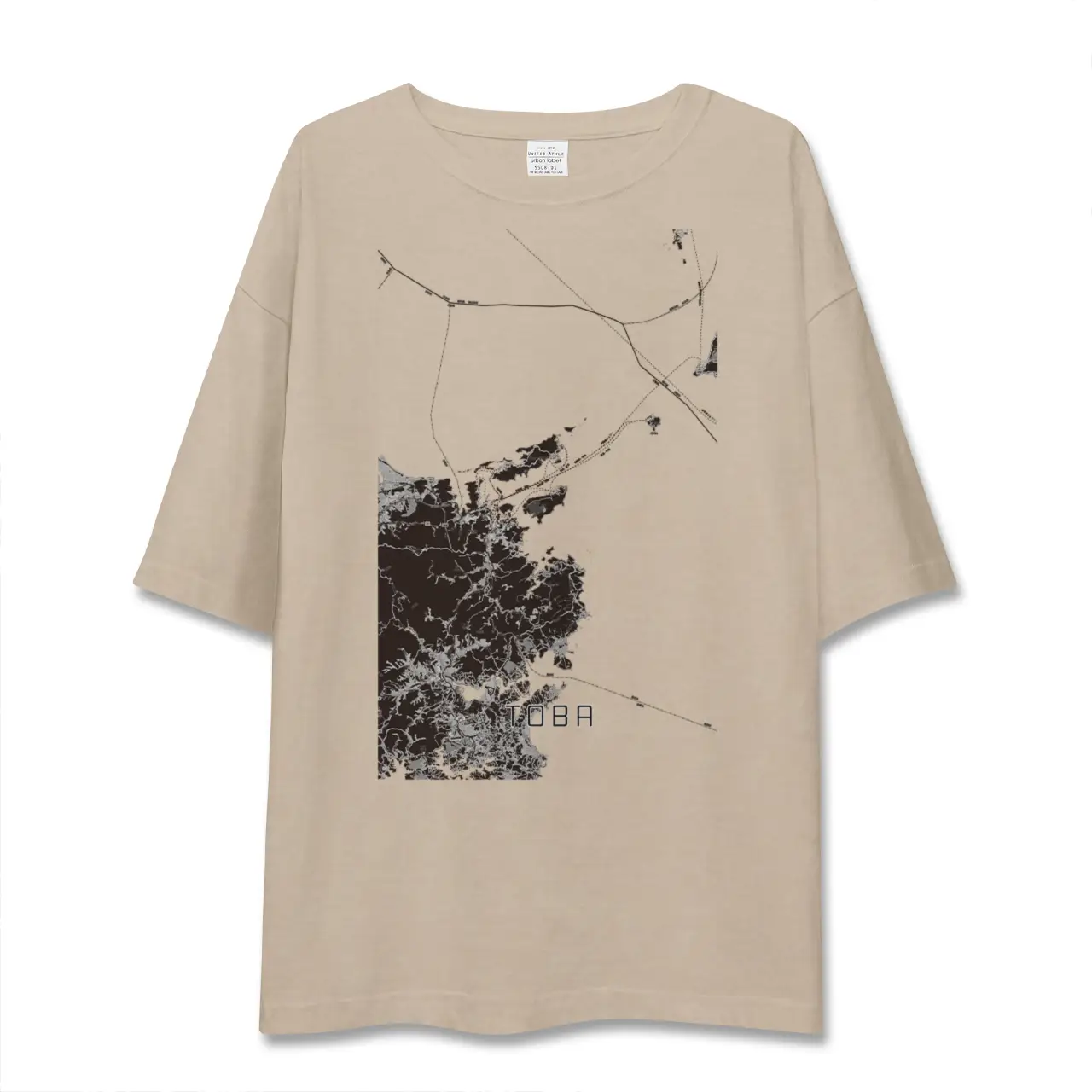 【鳥羽(三重県)】地図柄ビッグシルエットTシャツ