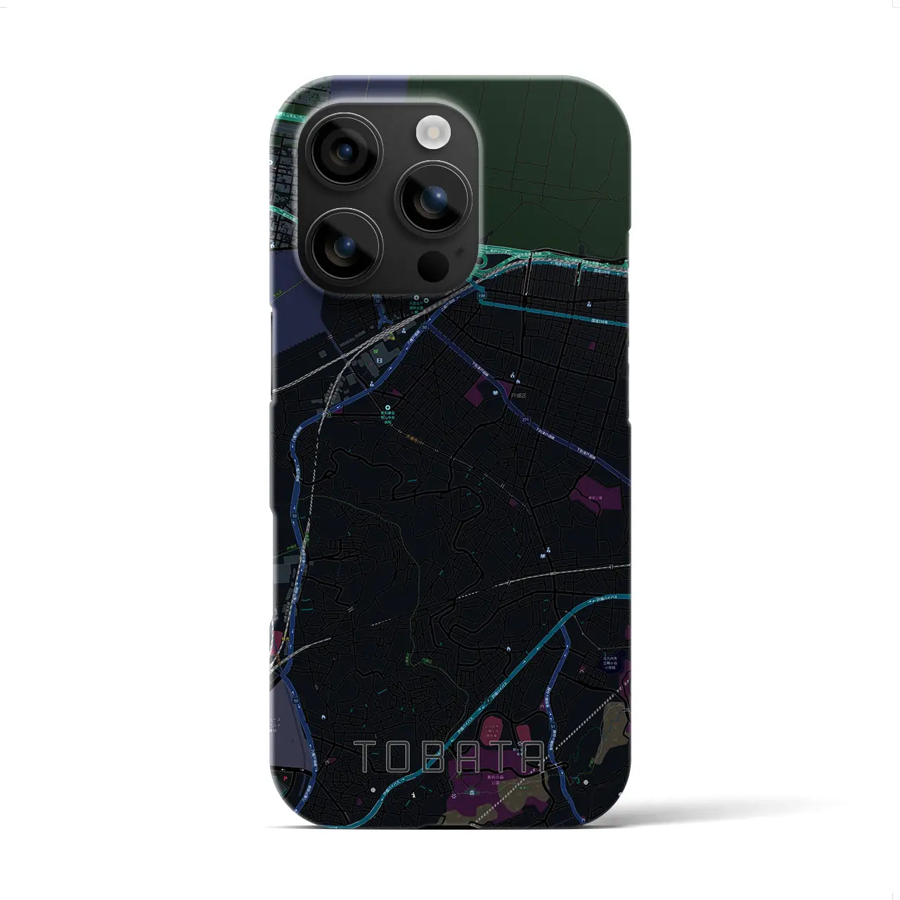 【戸畑(福岡県)】地図柄iPhoneケース(バックカバータイプ)