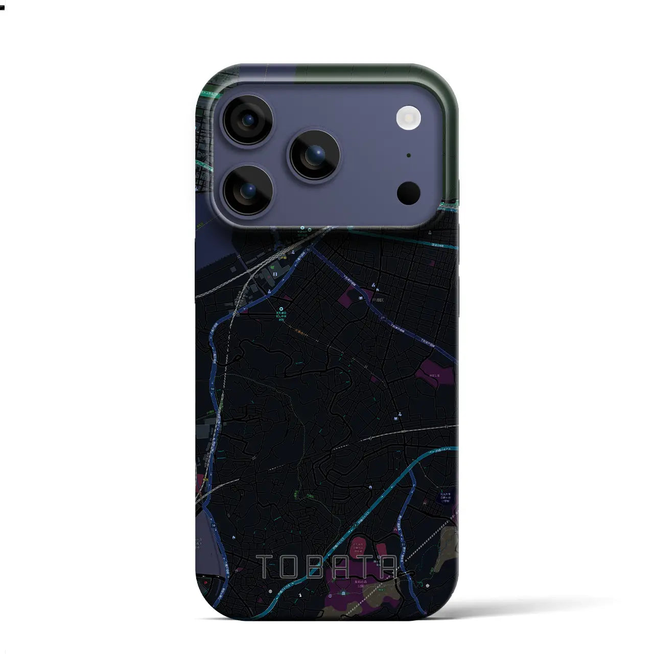 【戸畑(福岡県)】地図柄iPhoneケース(バックカバータイプ)