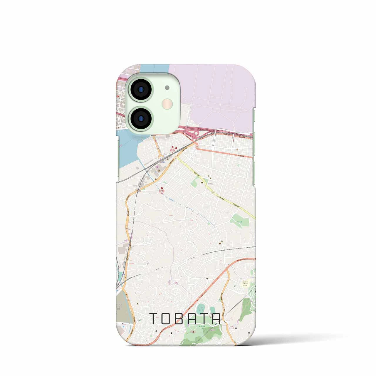 【戸畑(福岡県)】地図柄iPhoneケース(バックカバータイプ)