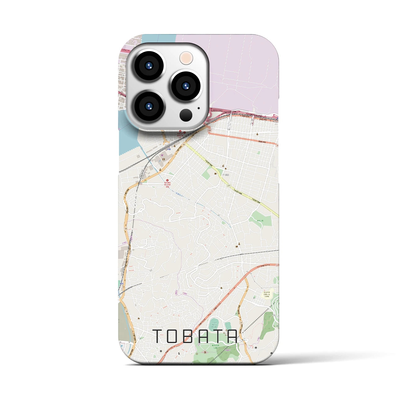 【戸畑(福岡県)】地図柄iPhoneケース(バックカバータイプ)