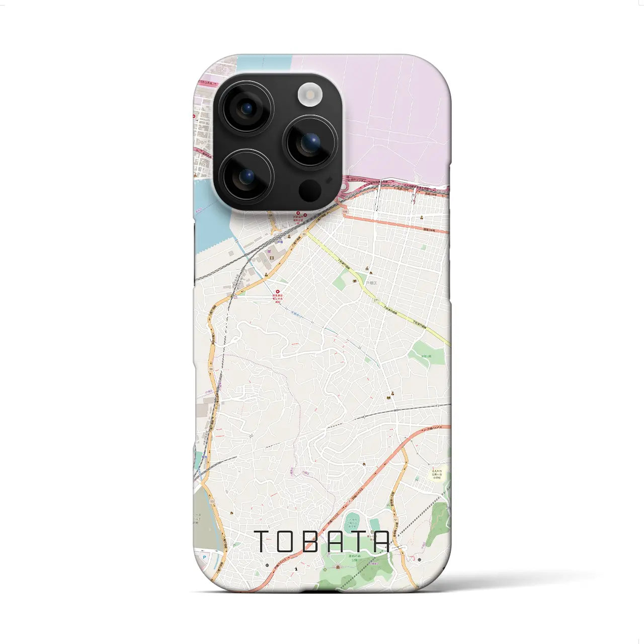 【戸畑(福岡県)】地図柄iPhoneケース(バックカバータイプ)