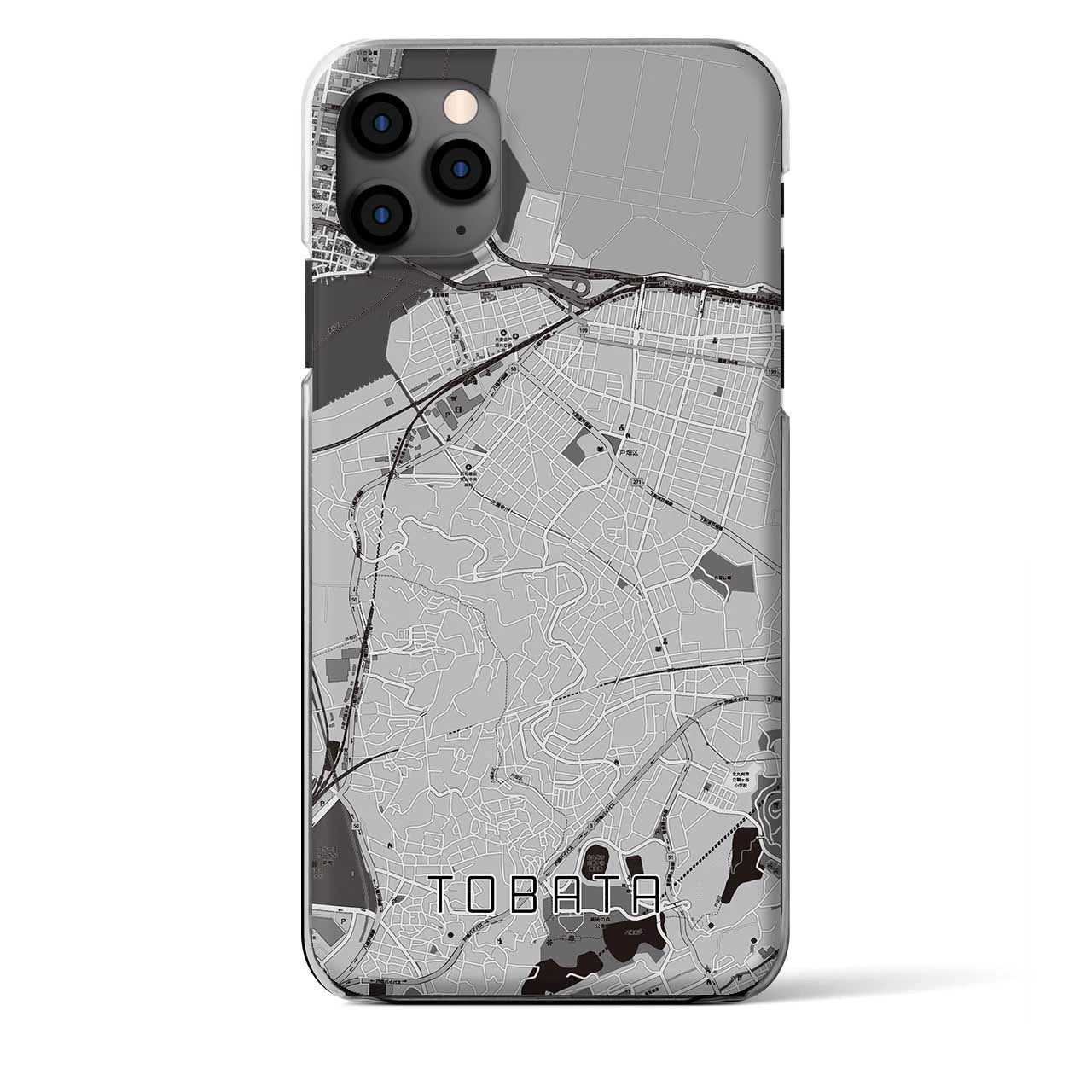 【戸畑(福岡県)】地図柄iPhoneケース(クリアタイプ)