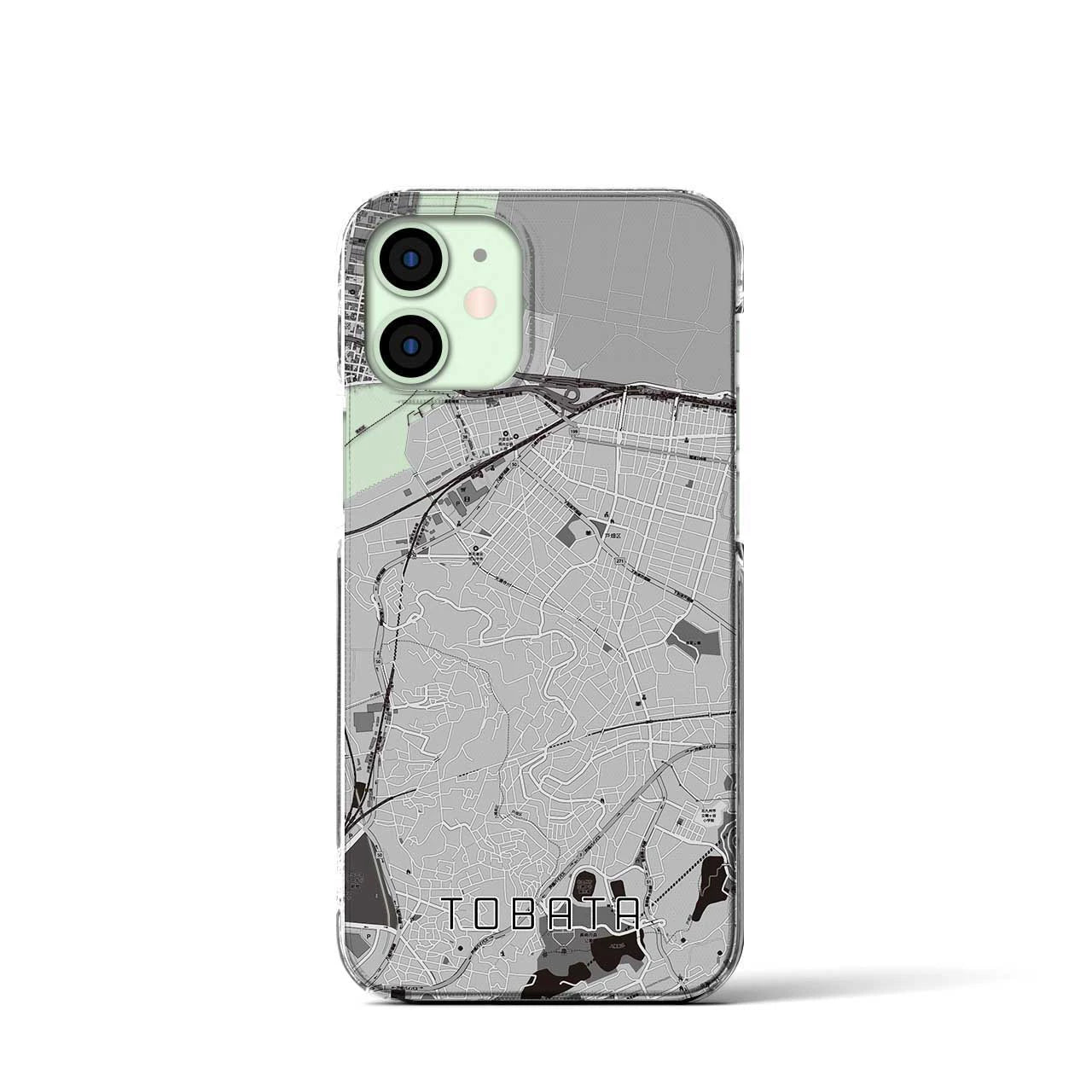 【戸畑(福岡県)】地図柄iPhoneケース(クリアタイプ)