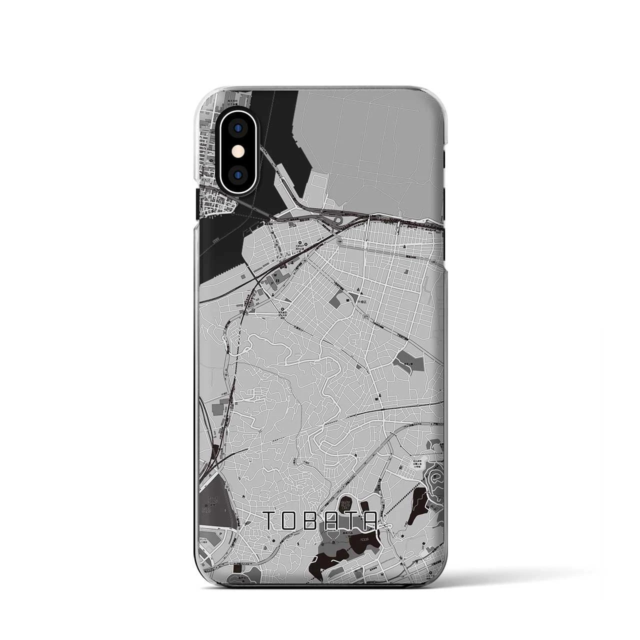 【戸畑(福岡県)】地図柄iPhoneケース(クリアタイプ)