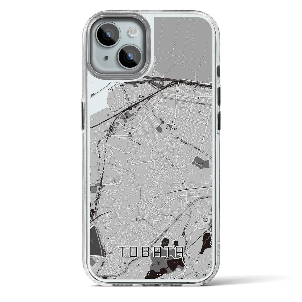 【戸畑(福岡県)】地図柄iPhoneケース(MagSafeタイプ)