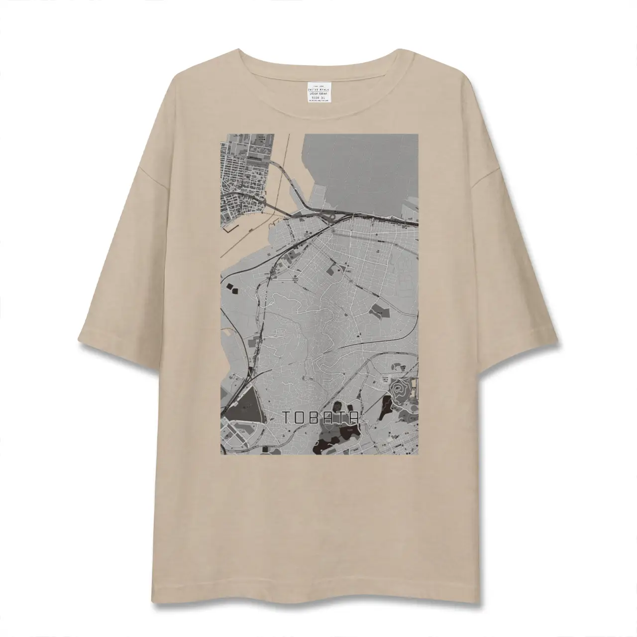 【戸畑(福岡県)】地図柄ビッグシルエットTシャツ