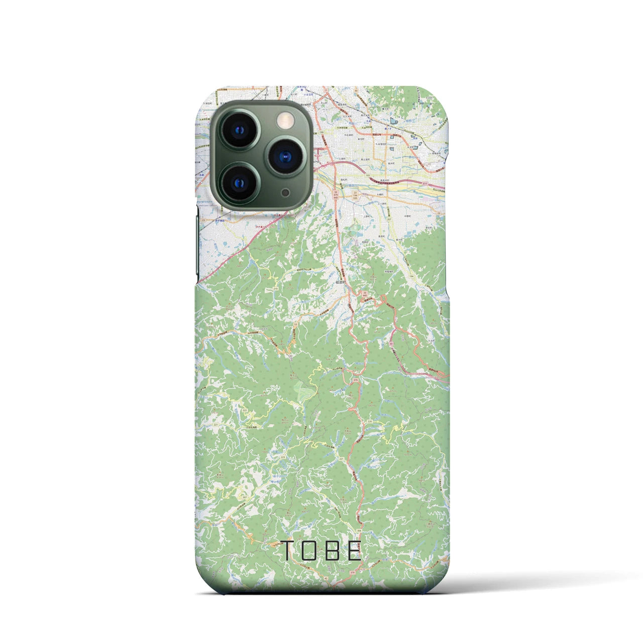 【砥部(愛媛県)】地図柄iPhoneケース(バックカバータイプ)