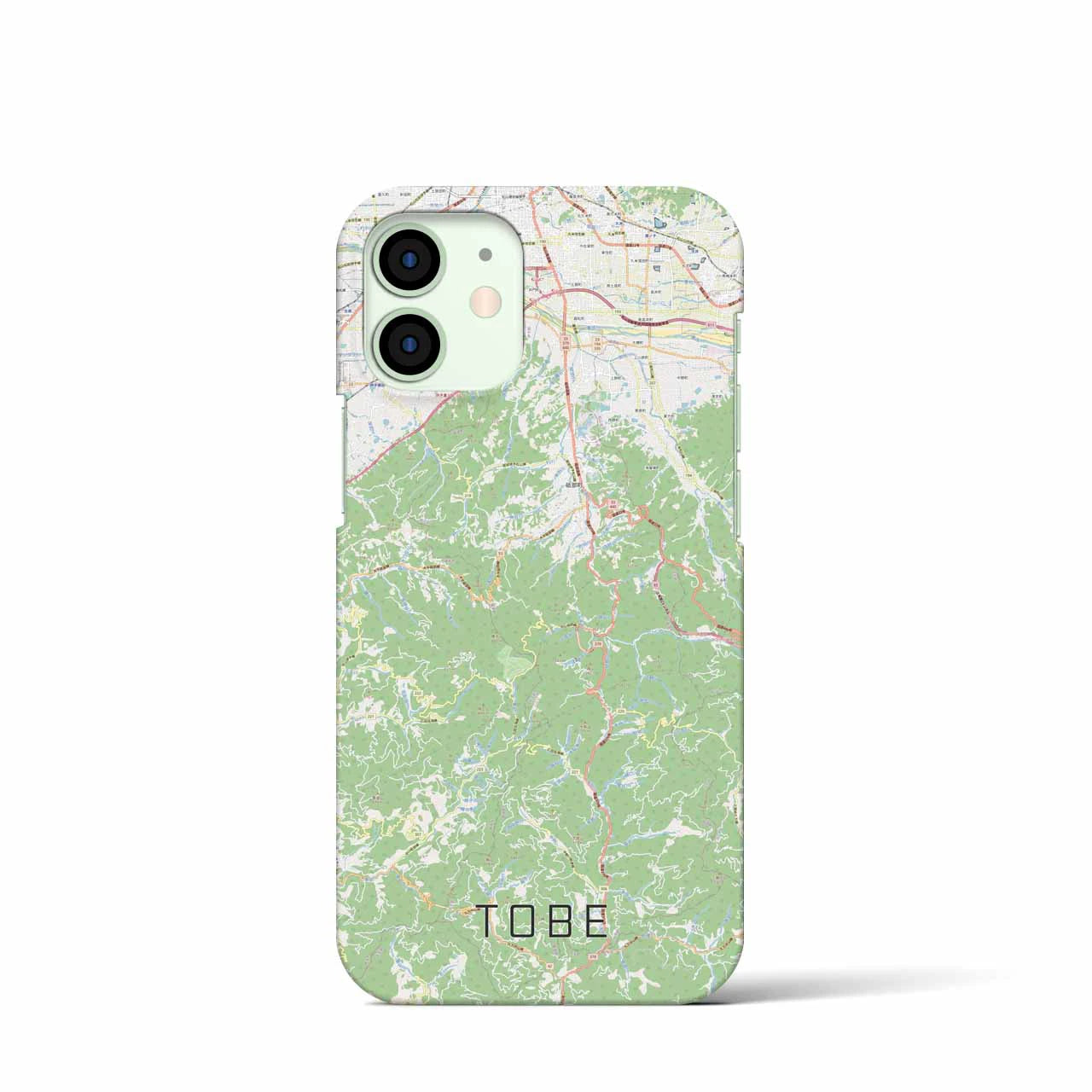 【砥部(愛媛県)】地図柄iPhoneケース(バックカバータイプ)