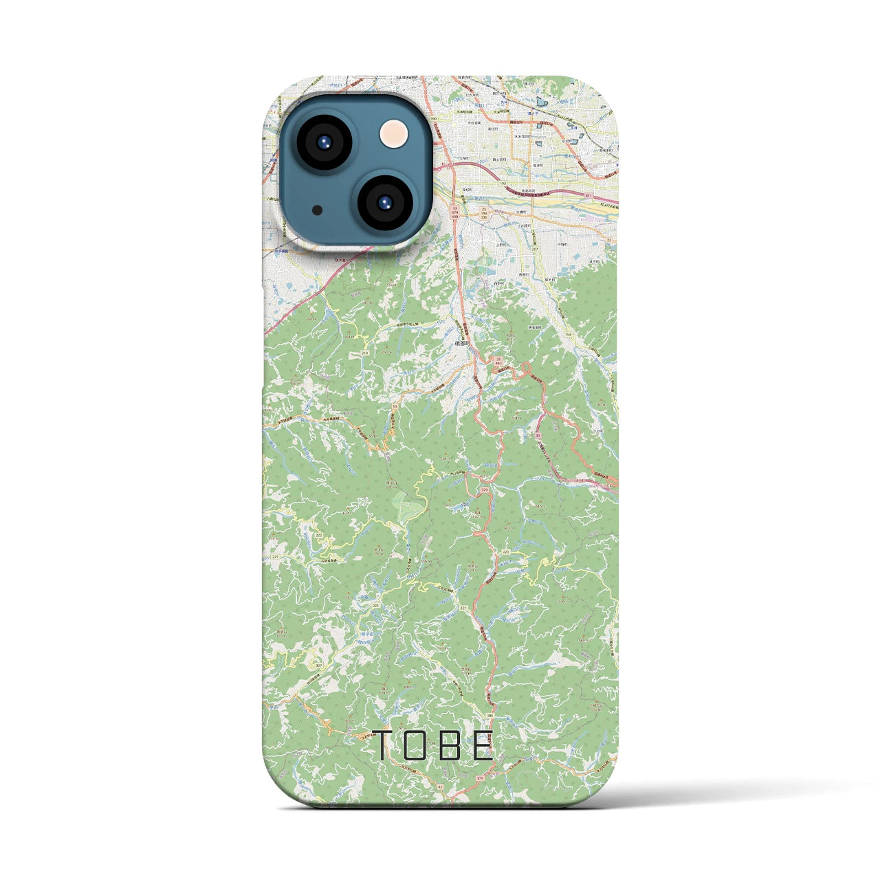 【砥部(愛媛県)】地図柄iPhoneケース(バックカバータイプ)
