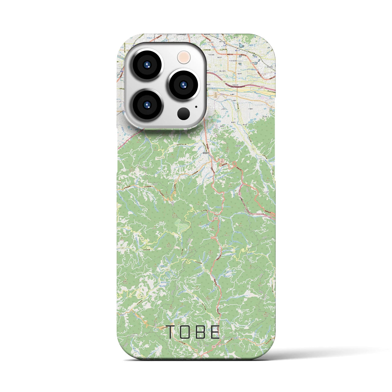 【砥部(愛媛県)】地図柄iPhoneケース(バックカバータイプ)