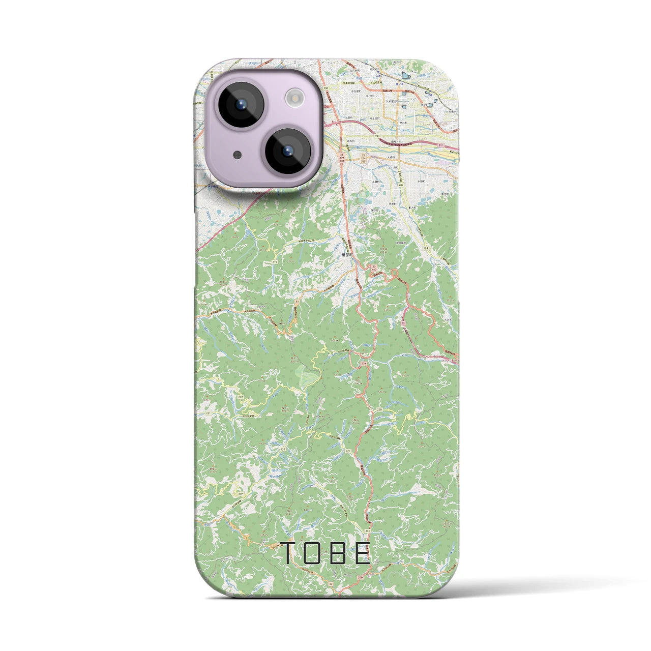 【砥部(愛媛県)】地図柄iPhoneケース(バックカバータイプ)