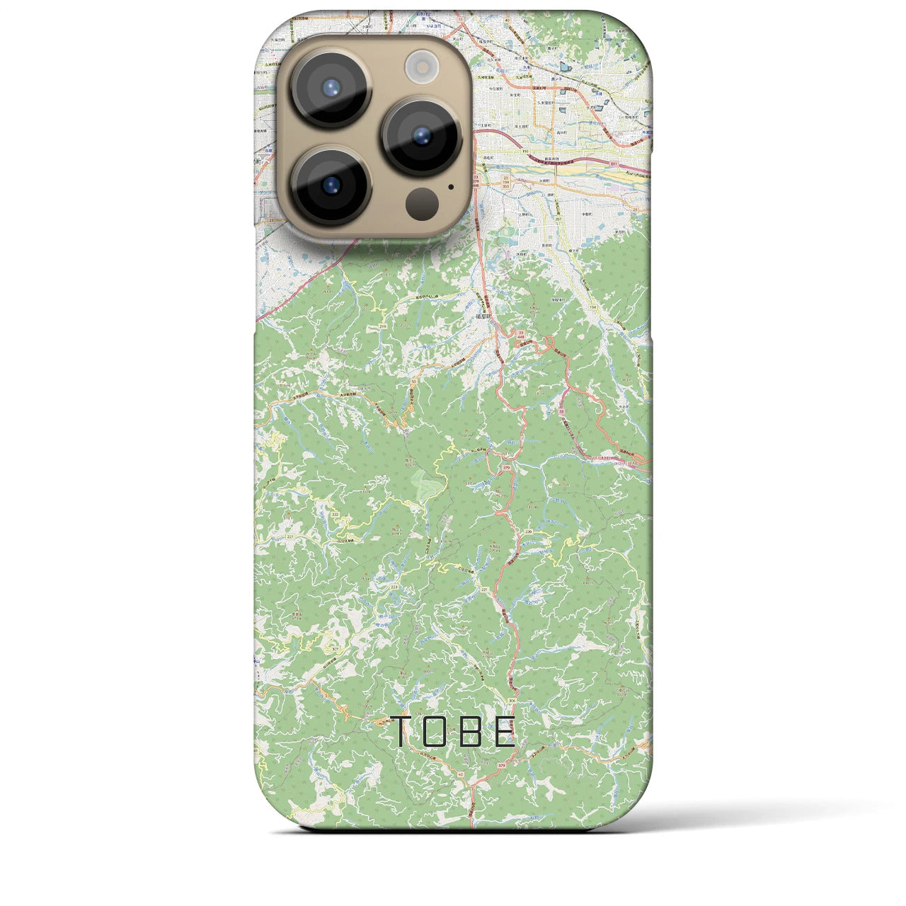 【砥部(愛媛県)】地図柄iPhoneケース(バックカバータイプ)
