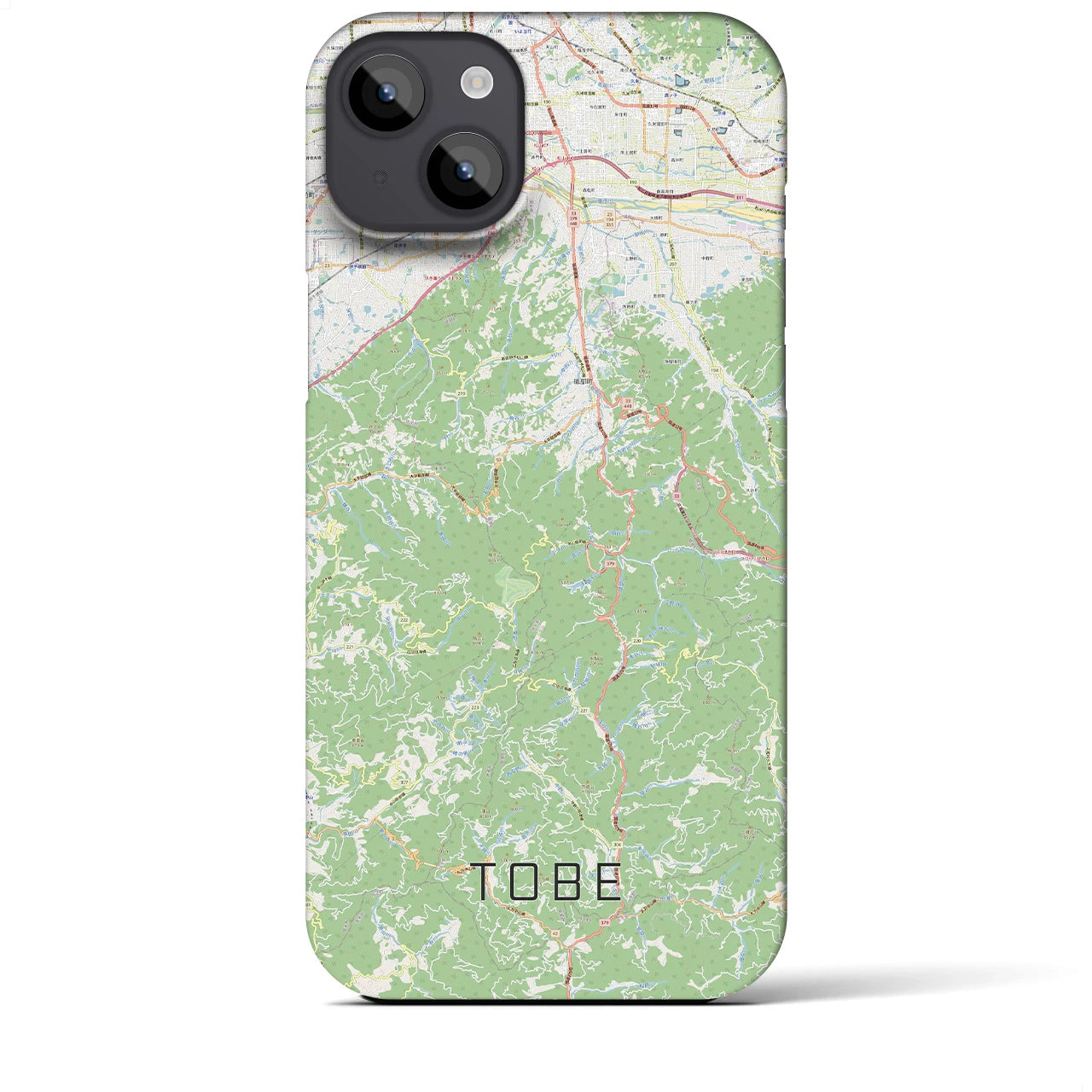 【砥部(愛媛県)】地図柄iPhoneケース(バックカバータイプ)