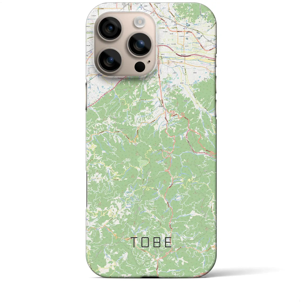 【砥部(愛媛県)】地図柄iPhoneケース(バックカバータイプ)