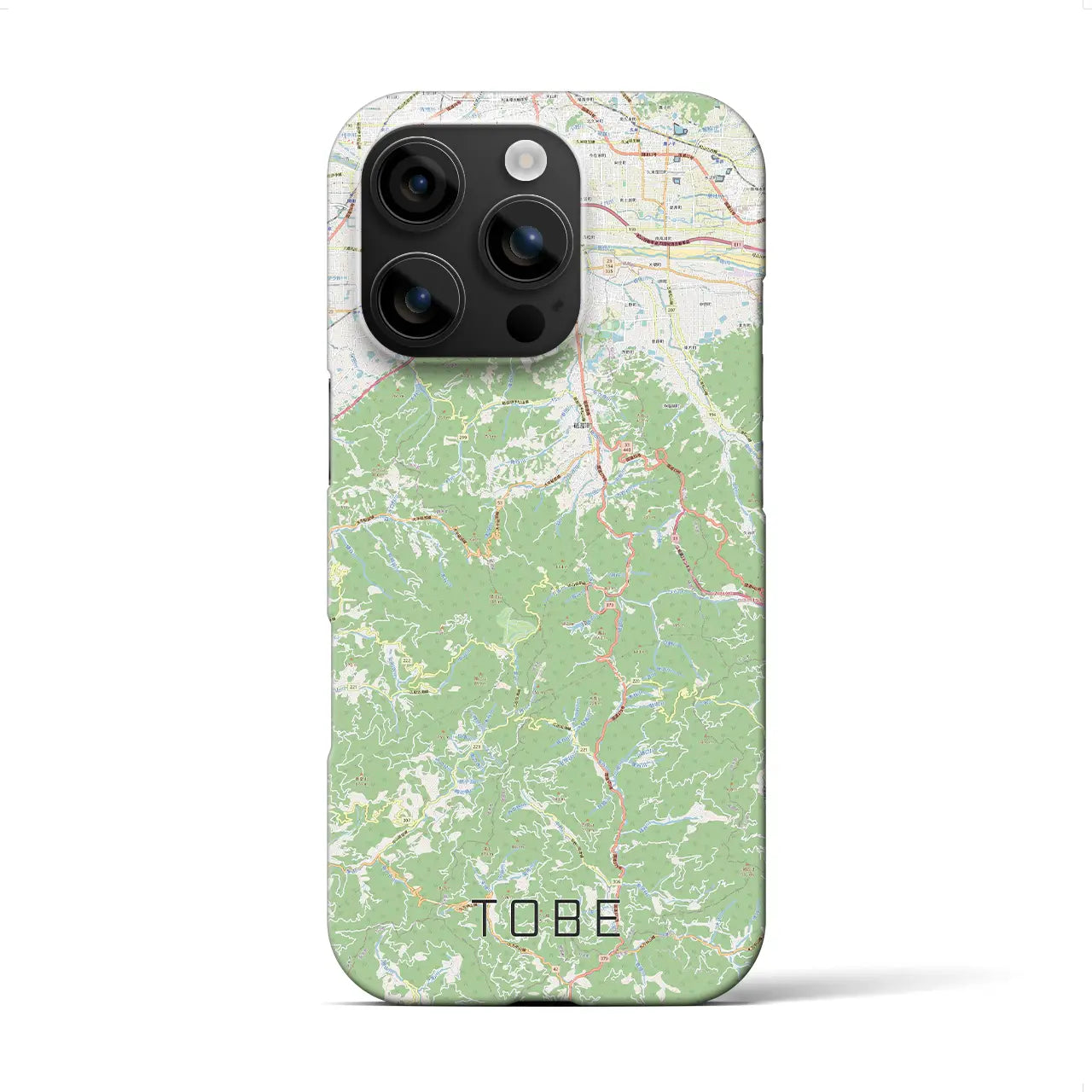 【砥部(愛媛県)】地図柄iPhoneケース(バックカバータイプ)