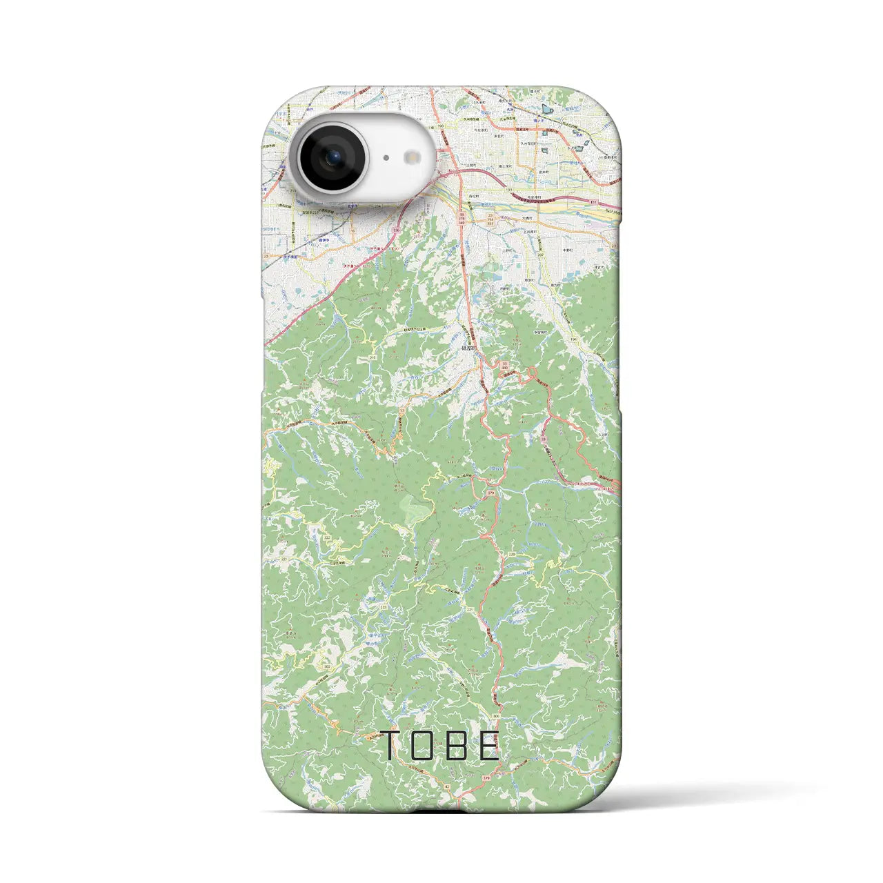 【砥部(愛媛県)】地図柄iPhoneケース(バックカバータイプ)