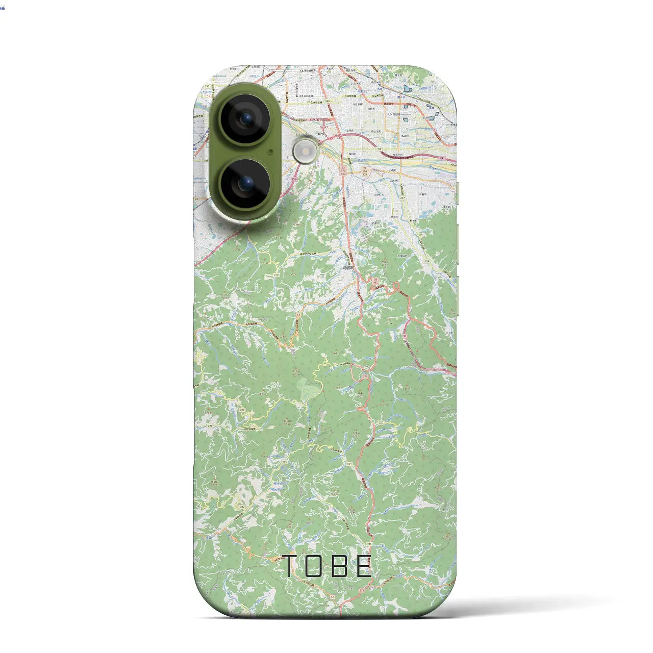 【砥部(愛媛県)】地図柄iPhoneケース(バックカバータイプ)