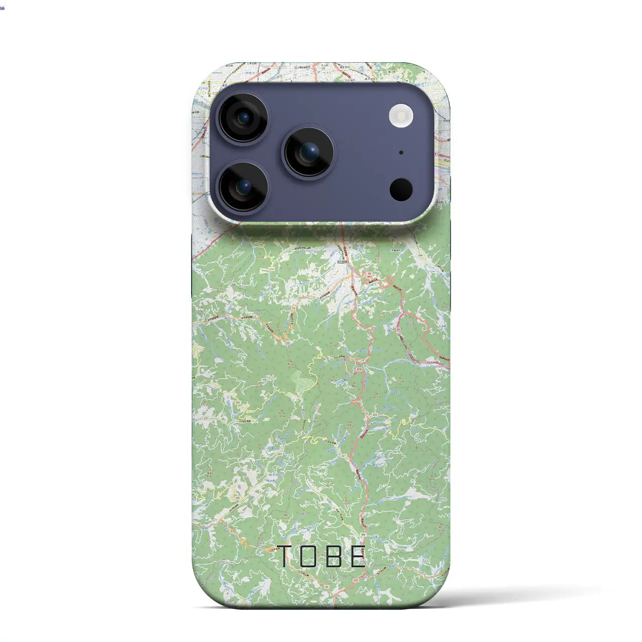 【砥部(愛媛県)】地図柄iPhoneケース(バックカバータイプ)