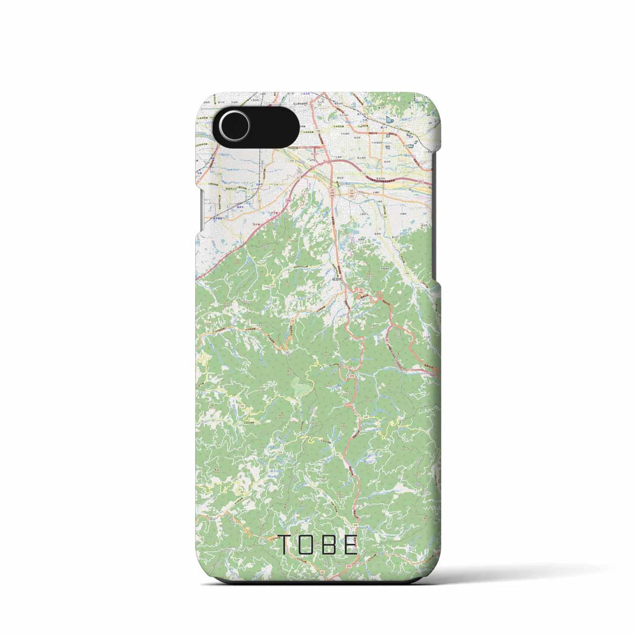 【砥部(愛媛県)】地図柄iPhoneケース(バックカバータイプ)