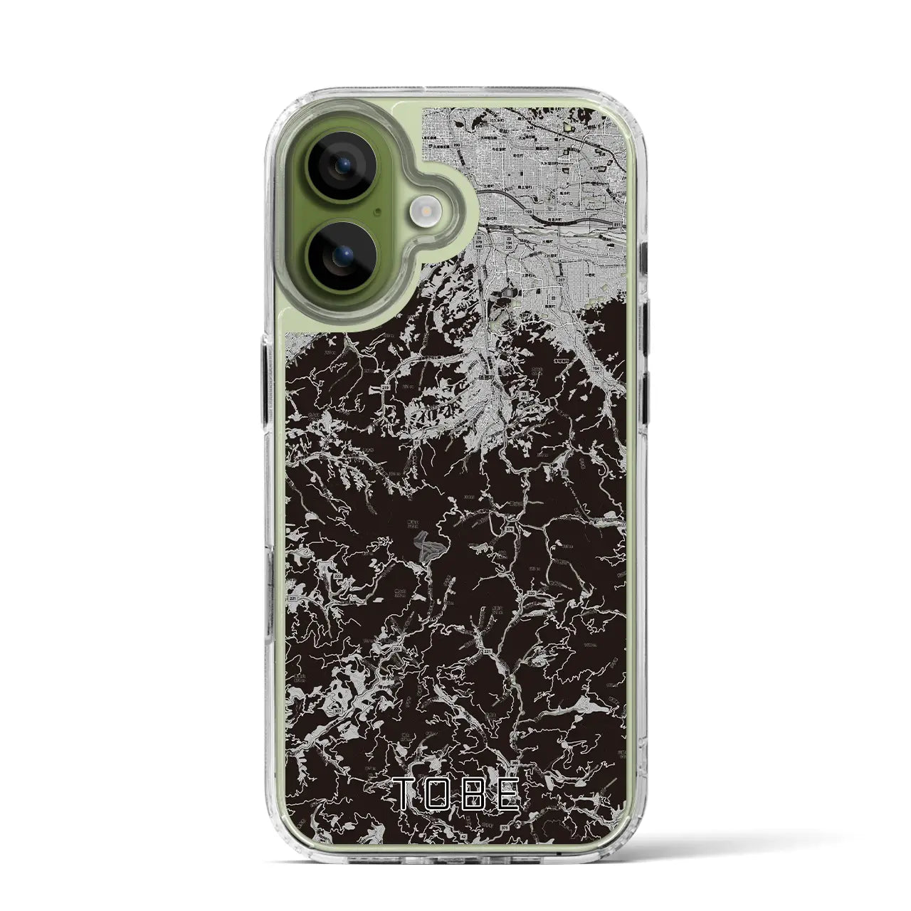 【砥部(愛媛県)】地図柄iPhoneケース(MagSafeタイプ)