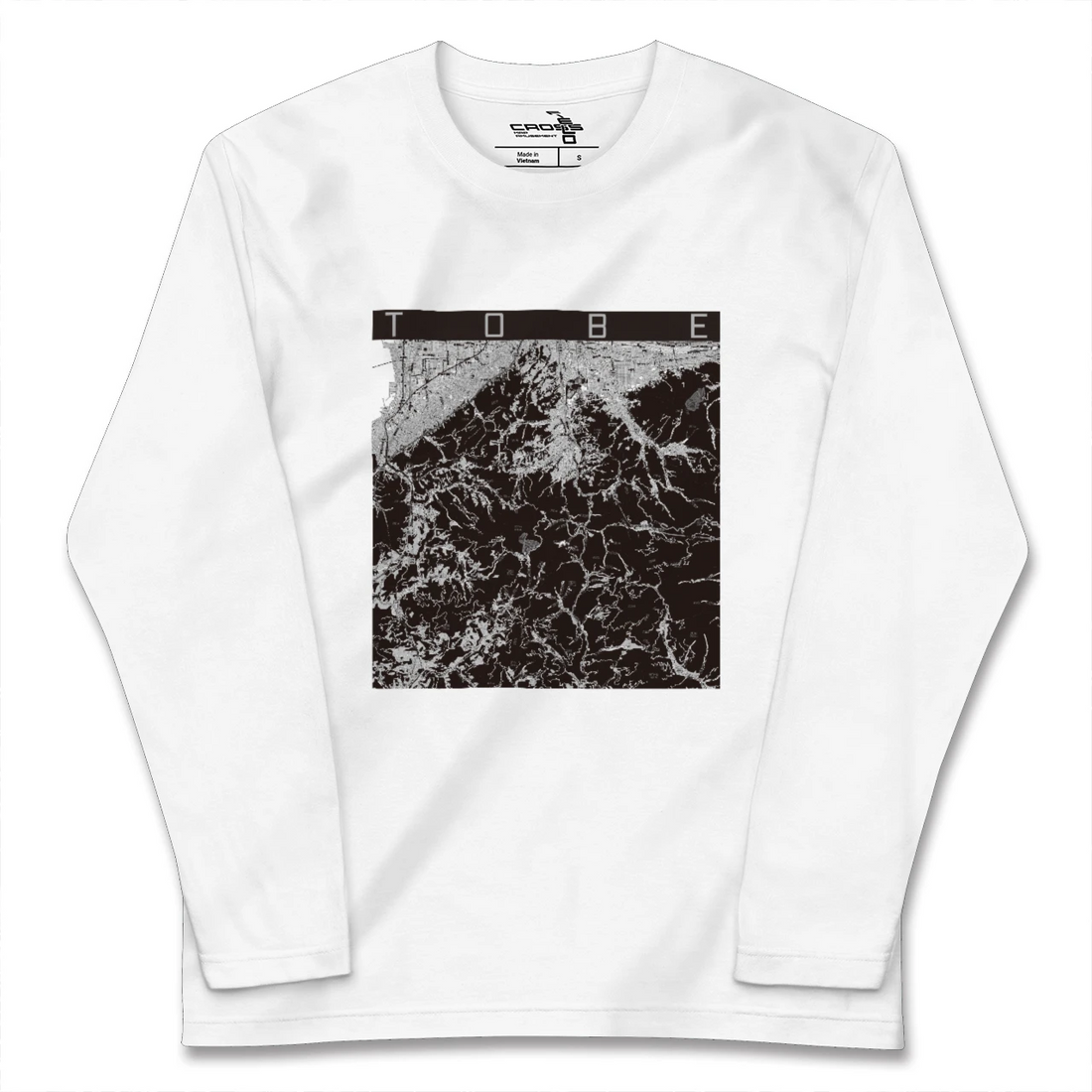 【砥部(愛媛県)】地図柄ロングスリーブTシャツ
