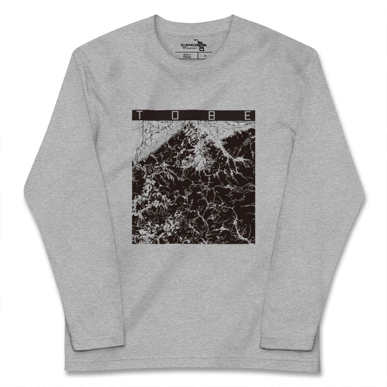 【砥部(愛媛県)】地図柄ロングスリーブTシャツ