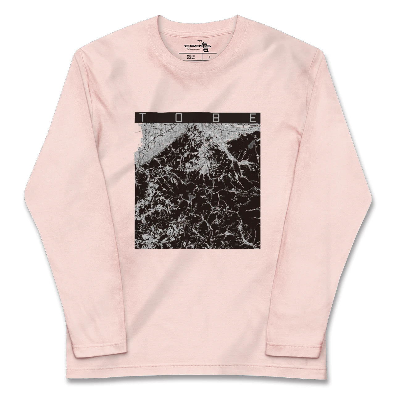 【砥部(愛媛県)】地図柄ロングスリーブTシャツ