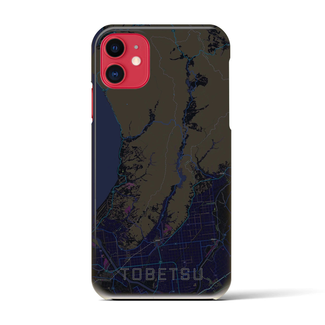 【当別(北海道)】地図柄iPhoneケース(バックカバータイプ)