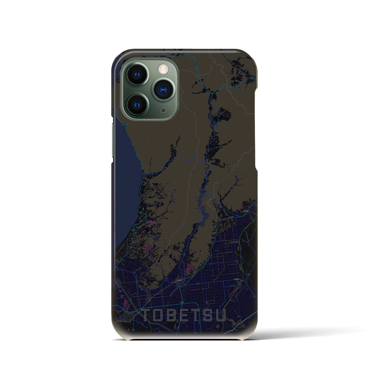 【当別(北海道)】地図柄iPhoneケース(バックカバータイプ)