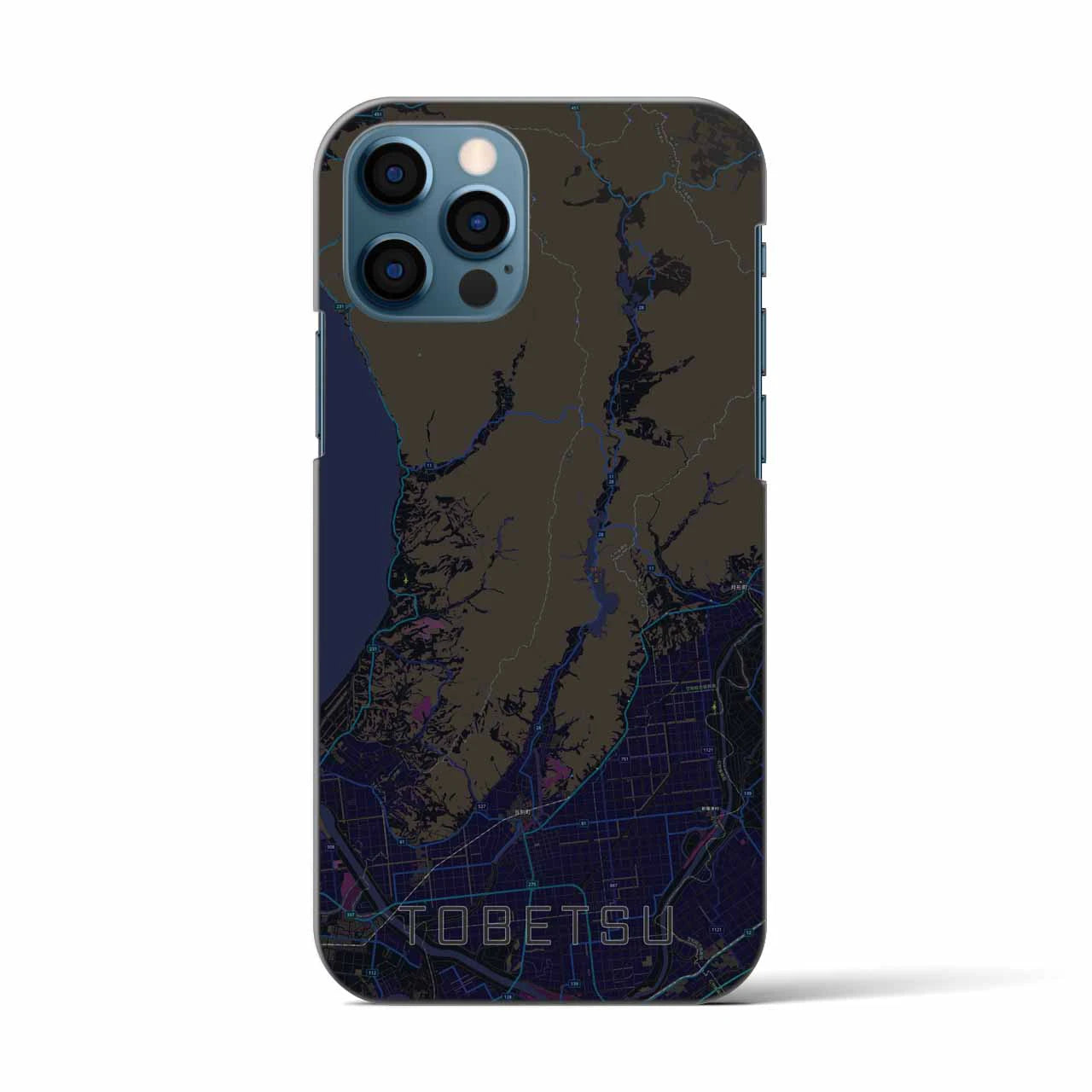 【当別(北海道)】地図柄iPhoneケース(バックカバータイプ)