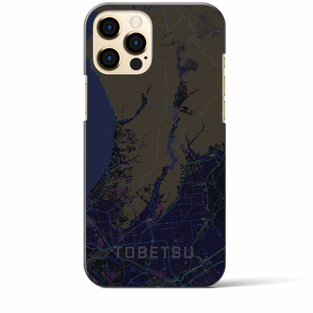 【当別(北海道)】地図柄iPhoneケース(バックカバータイプ)