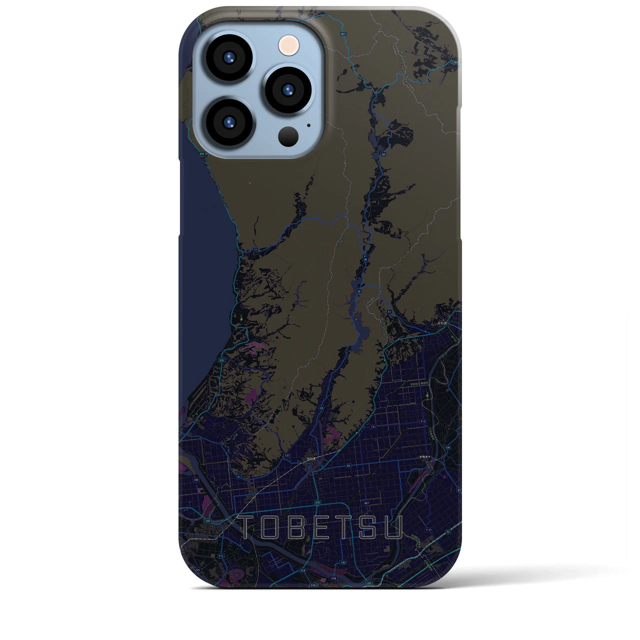 【当別(北海道)】地図柄iPhoneケース(バックカバータイプ)
