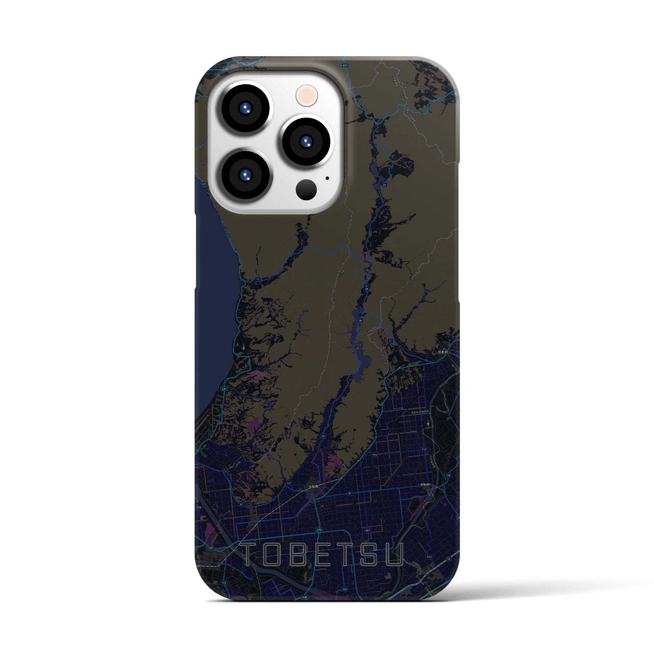 【当別(北海道)】地図柄iPhoneケース(バックカバータイプ)
