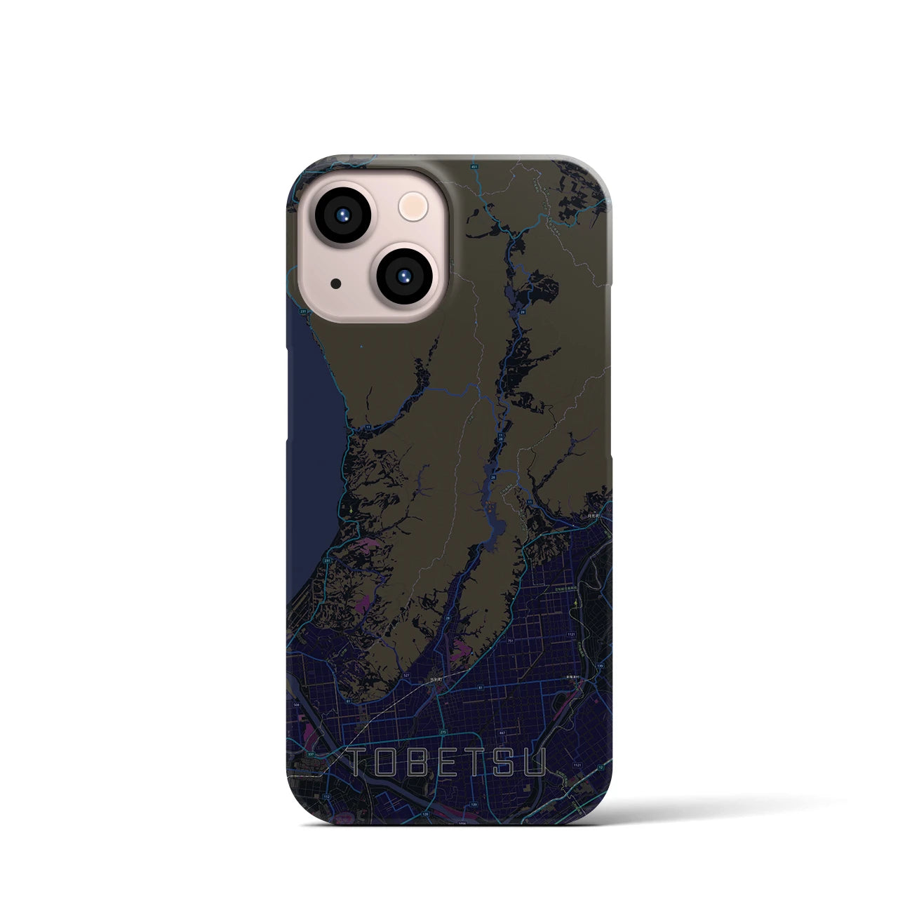【当別(北海道)】地図柄iPhoneケース(バックカバータイプ)