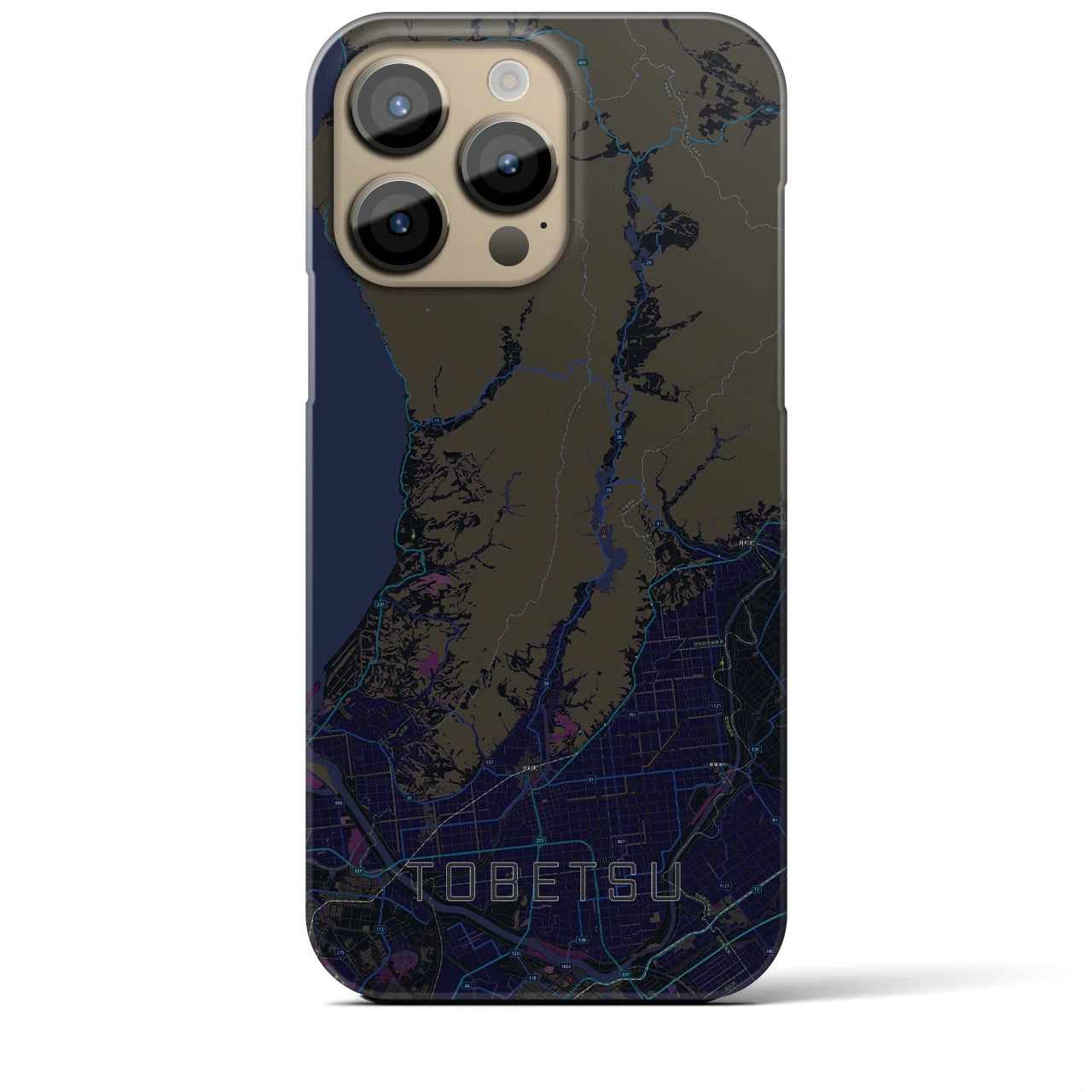 【当別(北海道)】地図柄iPhoneケース(バックカバータイプ)