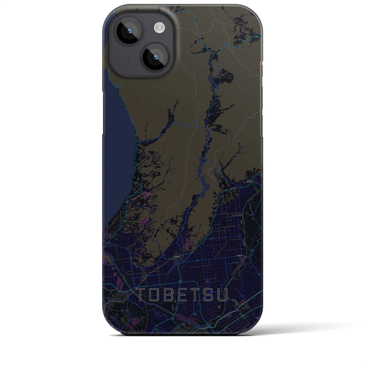 【当別(北海道)】地図柄iPhoneケース(バックカバータイプ)