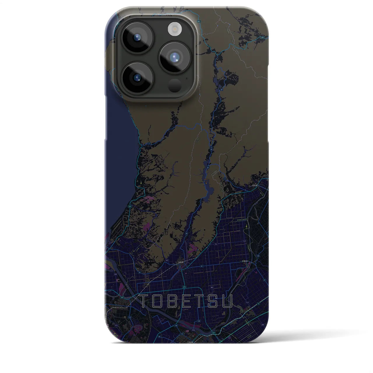【当別(北海道)】地図柄iPhoneケース(バックカバータイプ)
