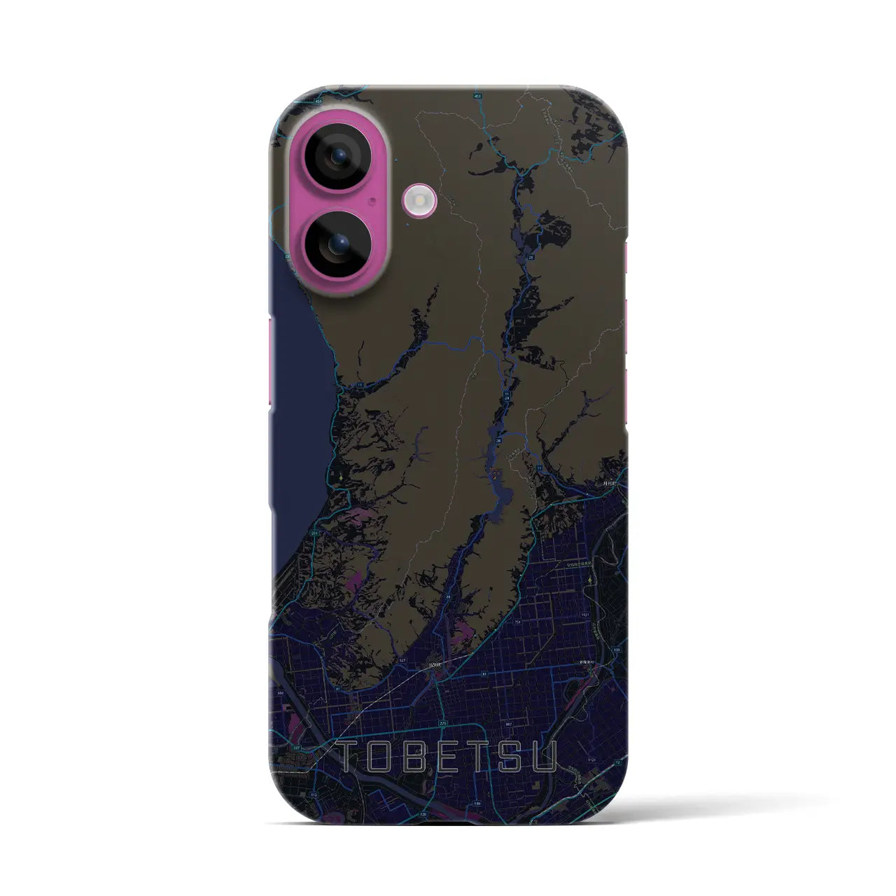 【当別(北海道)】地図柄iPhoneケース(バックカバータイプ)