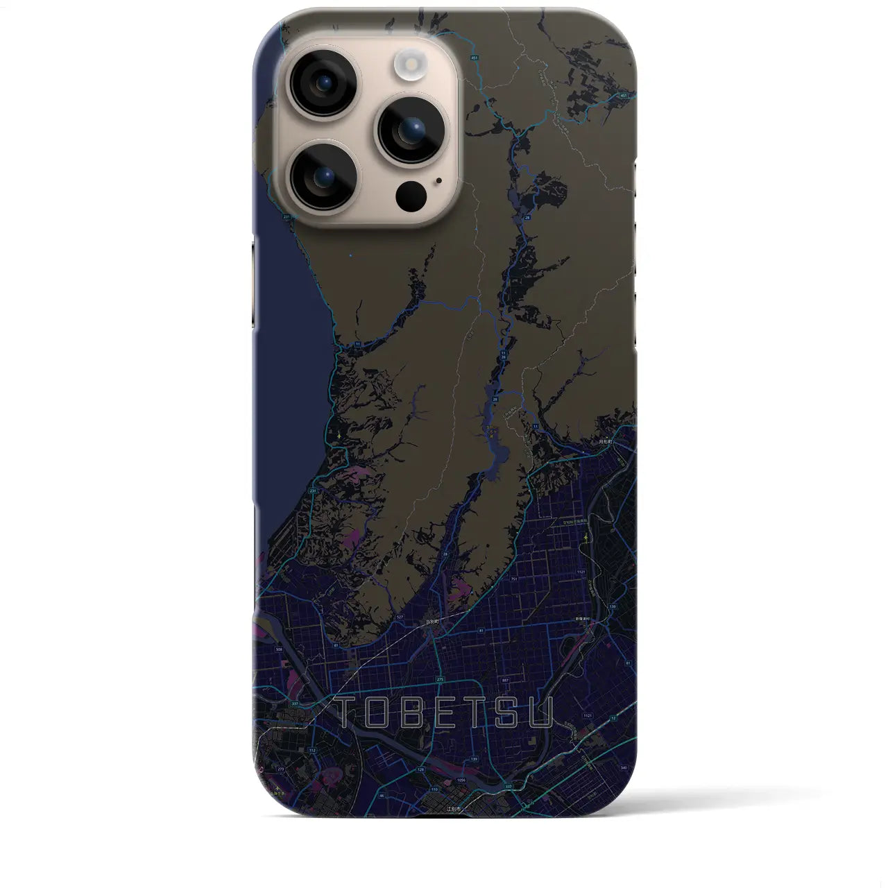 【当別(北海道)】地図柄iPhoneケース(バックカバータイプ)