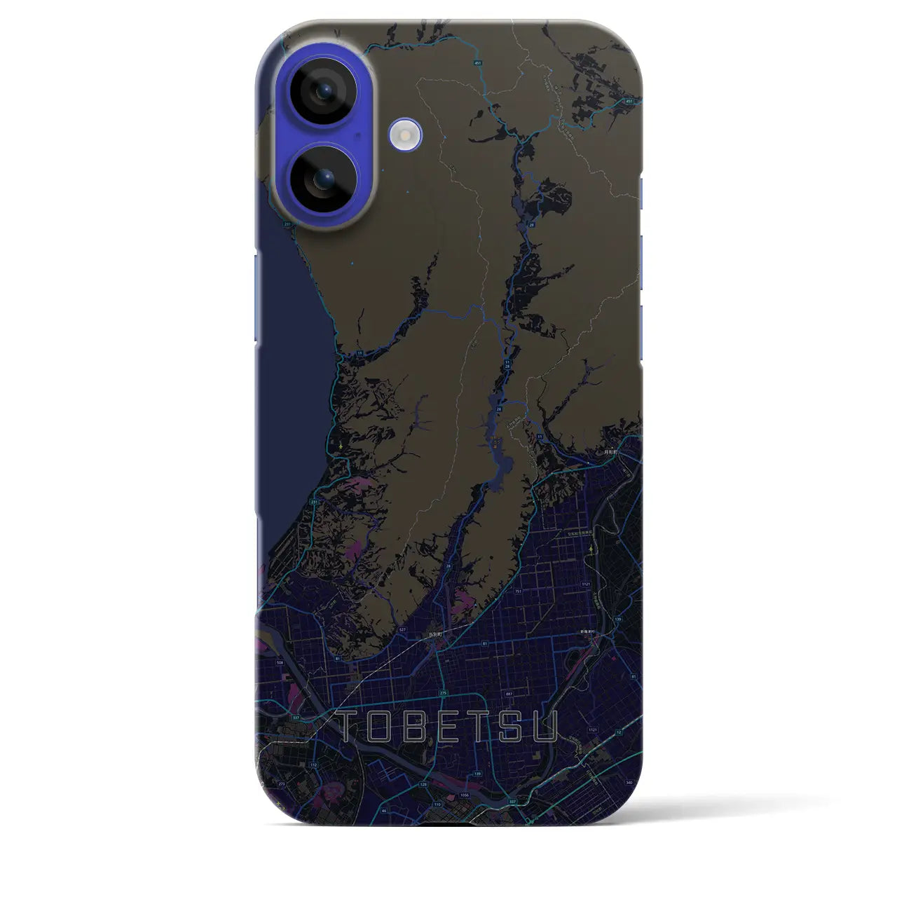 【当別(北海道)】地図柄iPhoneケース(バックカバータイプ)
