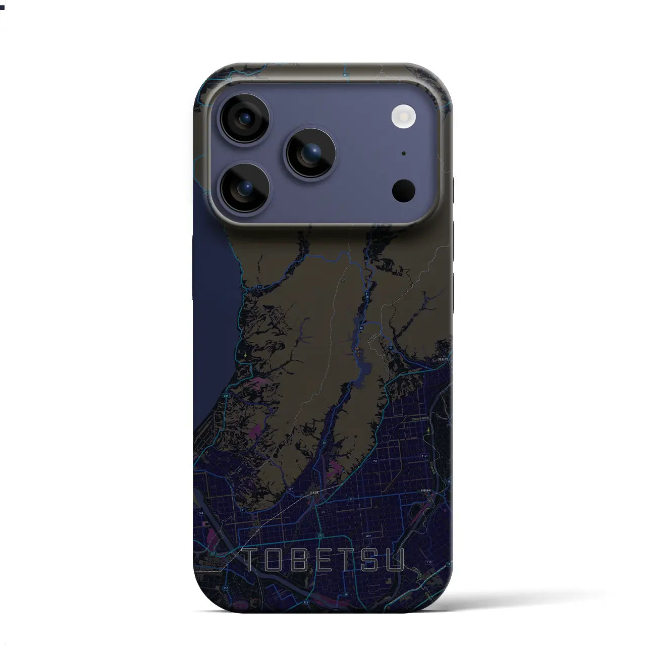 【当別(北海道)】地図柄iPhoneケース(バックカバータイプ)
