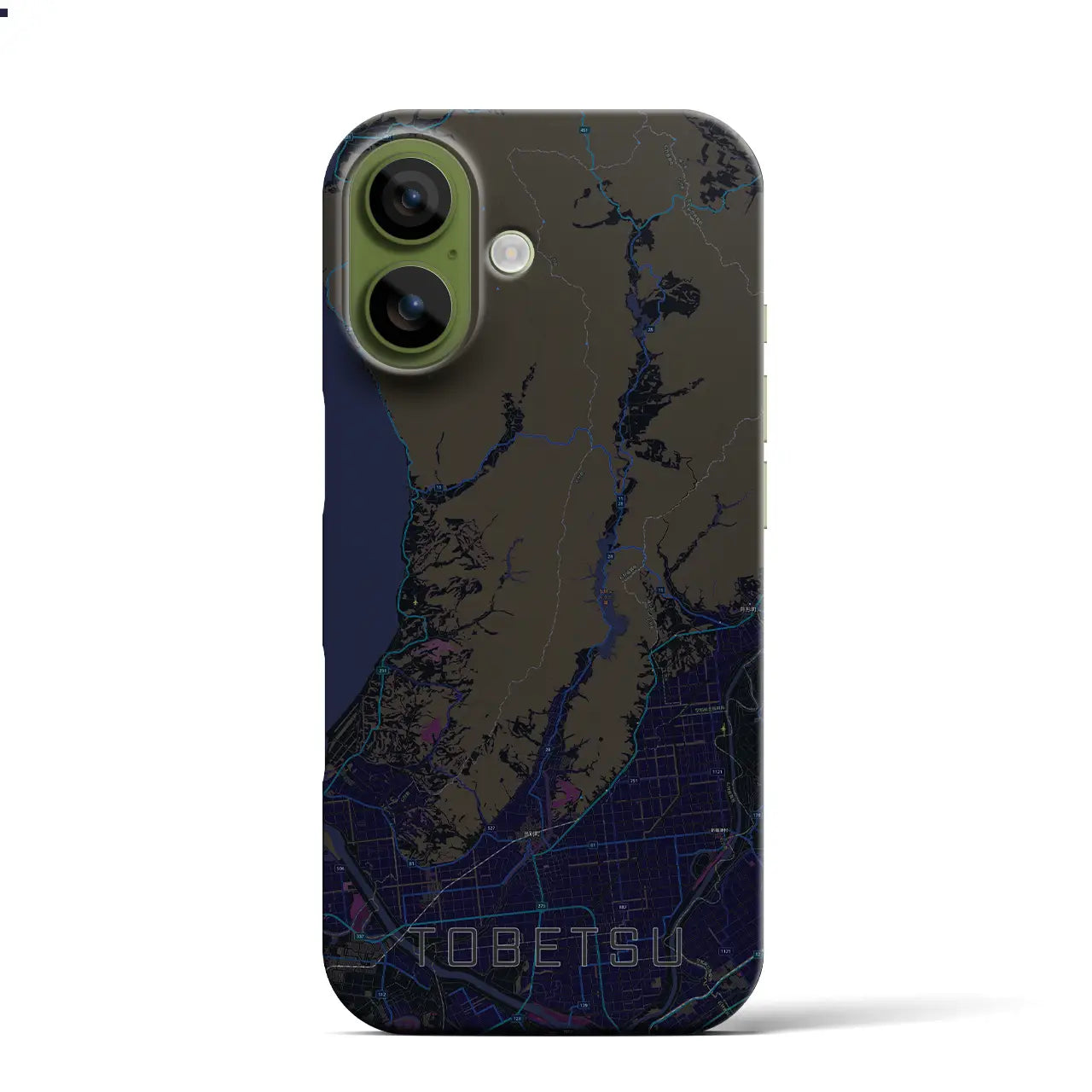 【当別(北海道)】地図柄iPhoneケース(バックカバータイプ)