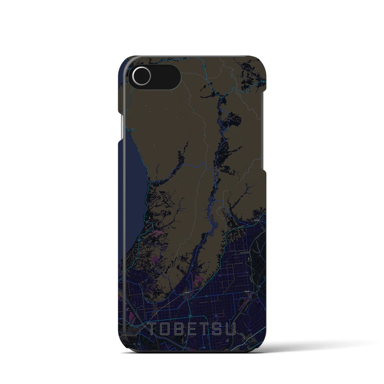 【当別(北海道)】地図柄iPhoneケース(バックカバータイプ)