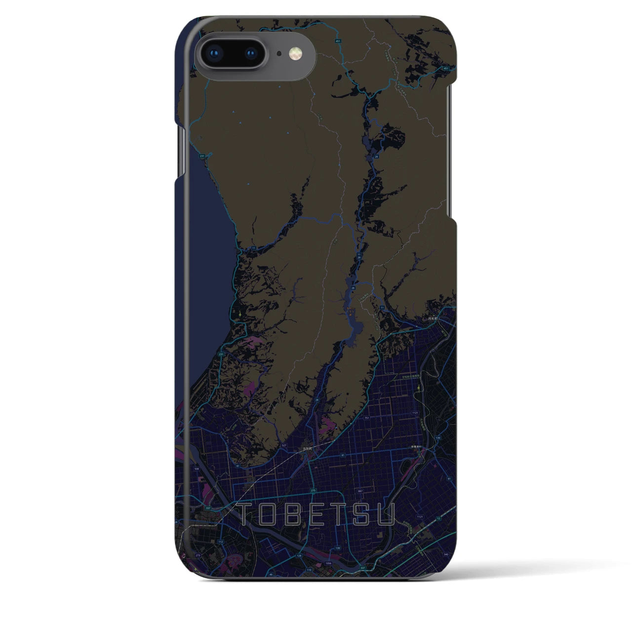 【当別(北海道)】地図柄iPhoneケース(バックカバータイプ)