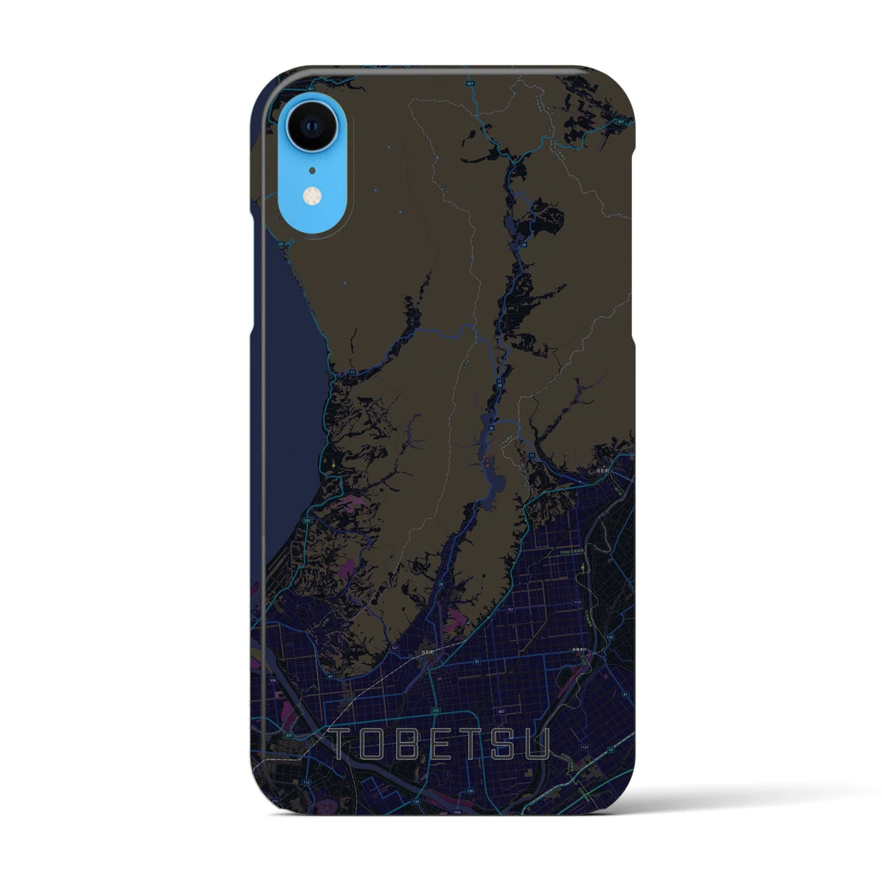 【当別(北海道)】地図柄iPhoneケース(バックカバータイプ)