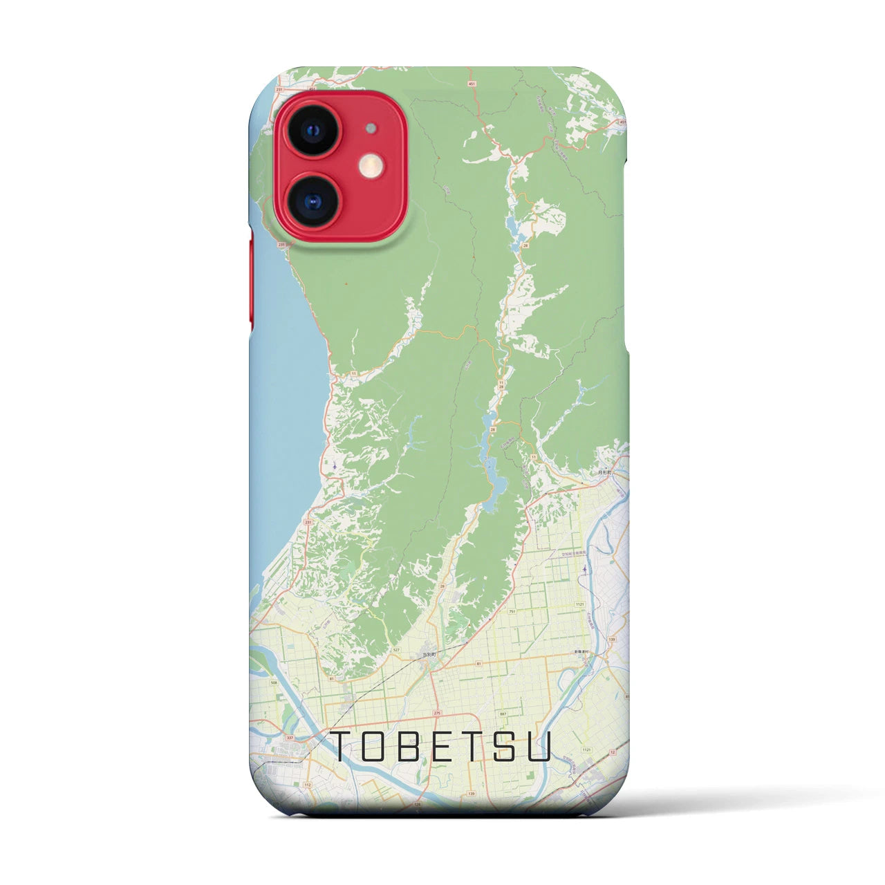 【当別(北海道)】地図柄iPhoneケース(バックカバータイプ)