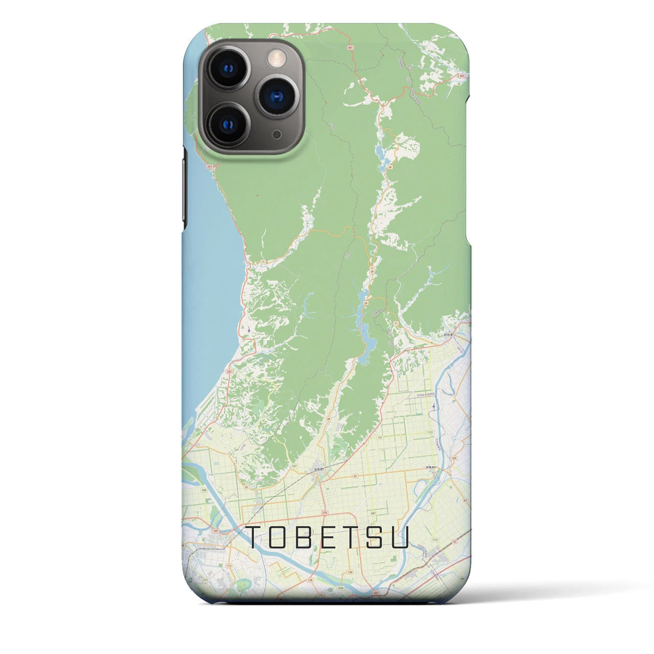 【当別(北海道)】地図柄iPhoneケース(バックカバータイプ)