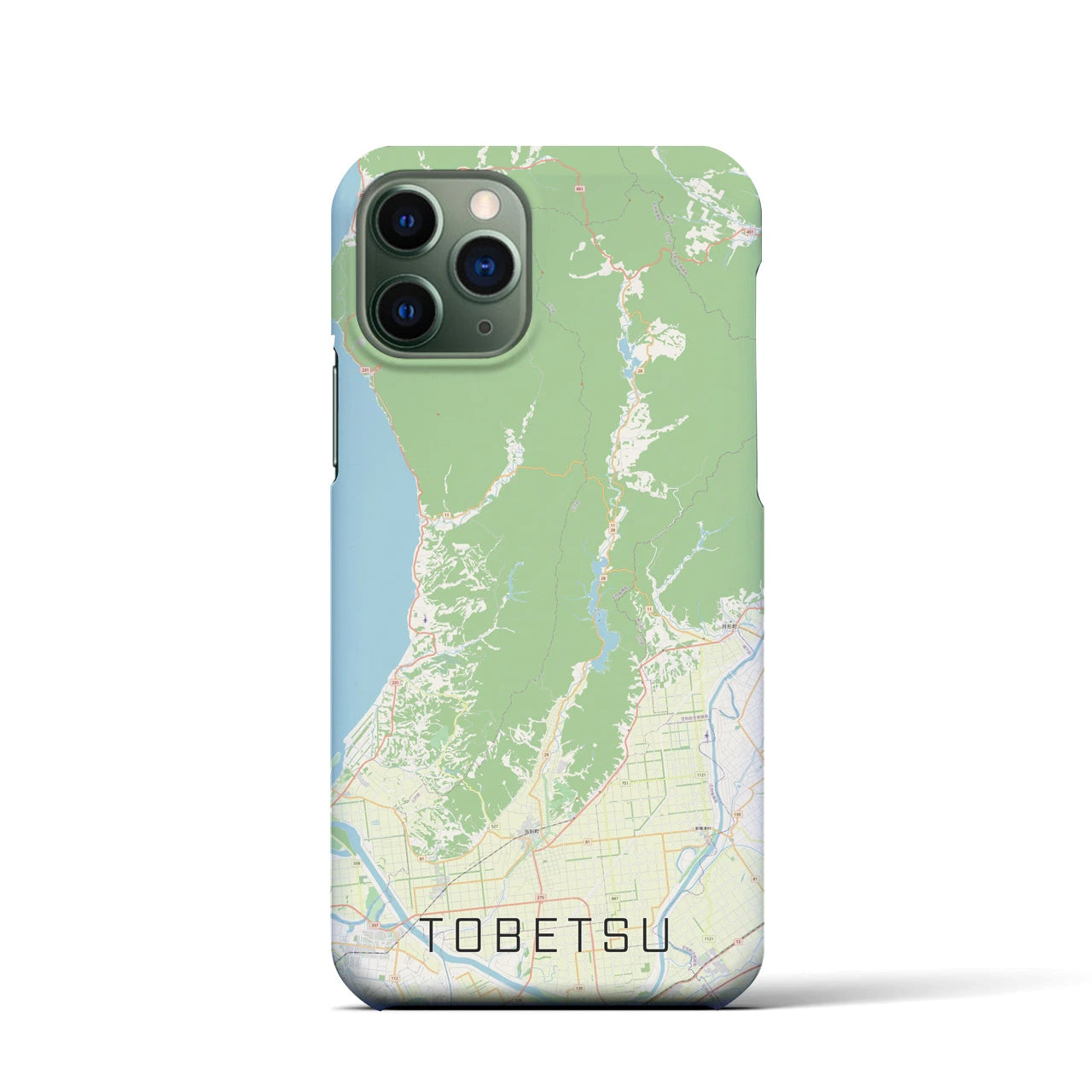 【当別(北海道)】地図柄iPhoneケース(バックカバータイプ)
